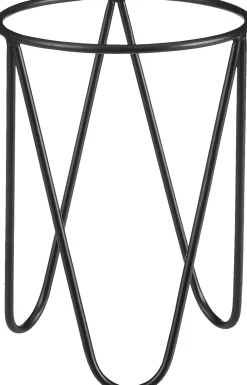 Mica Decorations plantenstandaard zwart D 19 H 26,5 cm