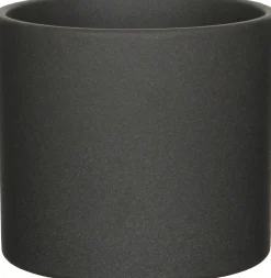 Mica Decorations pot Era rond D 17,5 H 14,5 cm mat donkergrijs