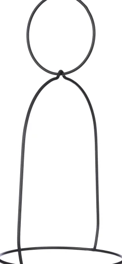 Mica Decorations pothouder zwart 27,5 x 23,5 x 48,5 cm