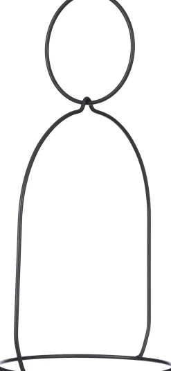 Mica Decorations pothouder zwart 25,5 x 21 x 44 cm