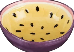 Mica Decorations schaal Exotica paars 15,5 x 13,5 x 5 cm