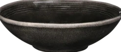 Mica Decorations schaal Tabo zwart D 30,5 H 9 cm