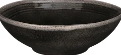 Mica Decorations schaal Tabo zwart D 23,5 H 7,5 cm