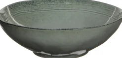 Mica Decorations serveerschaal Tabo grijs D 23,5 H 7,5 cm