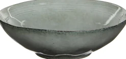 Mica Decorations serveerschaal Tabo grijs D 30,5 H 9 cm