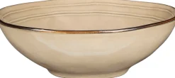 Mica Decorations serveerschaal Tabo crème D 23,5 H 7,5 cm