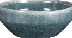 Mica Decorations serveerschaal Rhea blauw D 22,5 H 9 cm