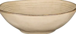 Mica Decorations serveerschaal Tabo crème D 20 H 6,5 cm