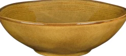 Mica Decorations serveerschaal Tabo geel D 23,5 H 7,5 cm