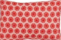 Mica Decorations sierkussen Kumara zonprint roze / rood 60 x 40 x 10 cm