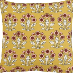 Mica Decorations sierkussen Helene geel 45 x 45 cm