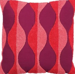 Mica Decorations sierkussen paars / roze / rood 45 x 45 cm