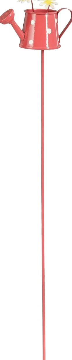 Mica Decorations tuinsteker Mads gieter roze 10 x 5,5 x 42 cm