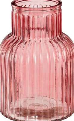 Mica Decorations vaas Ambre fuchsia D 14 H 20 cm