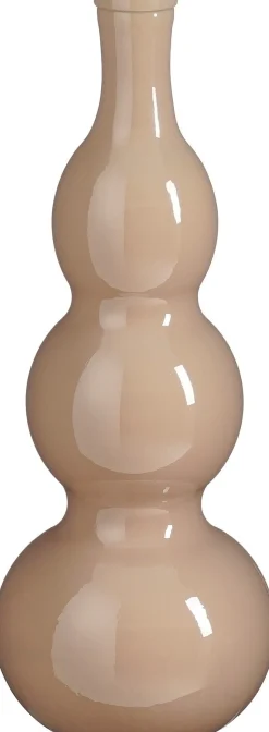 Mica Decorations vaas Benito beige D 17 H 45 cm