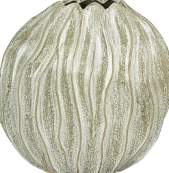 Mica Decorations vaas Jovi groen / beige 27,5 x 15,5 x 27 cm