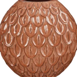 Mica Decorations vaas Quinn bruin 34 x 17 x 34 cm