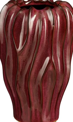 Mica Decorations vaas Thom rood D 20 H 30 cm