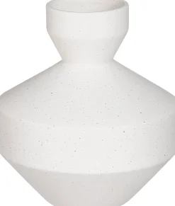 Mica Decorations vaas wit D 18 H 19 cm