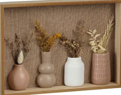 Mica Decorations wandplank Ivy bruin 35 x 5 x 25 cm