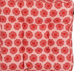 Mica Decorations zitkussen Kumara bloemen roze / rood 47 x 47 x 7 cm