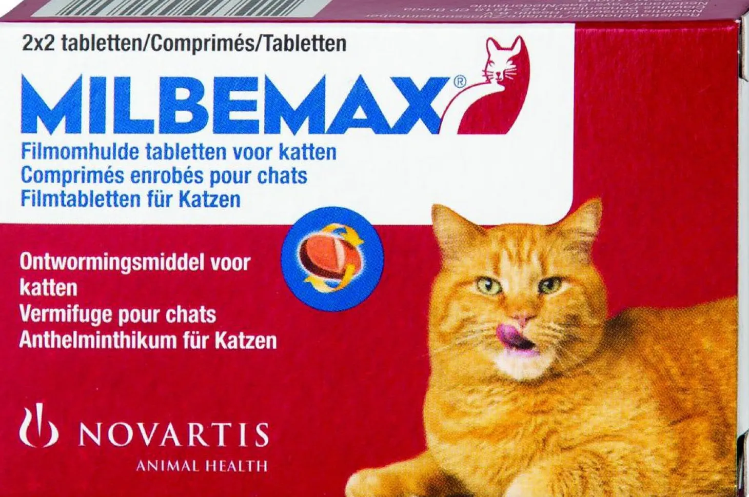 Milbemax ontwormingsmiddel kat groot 4-8 kg 4 stuks