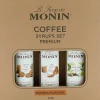 Monin koffiesiroop set 3 x 50 ml