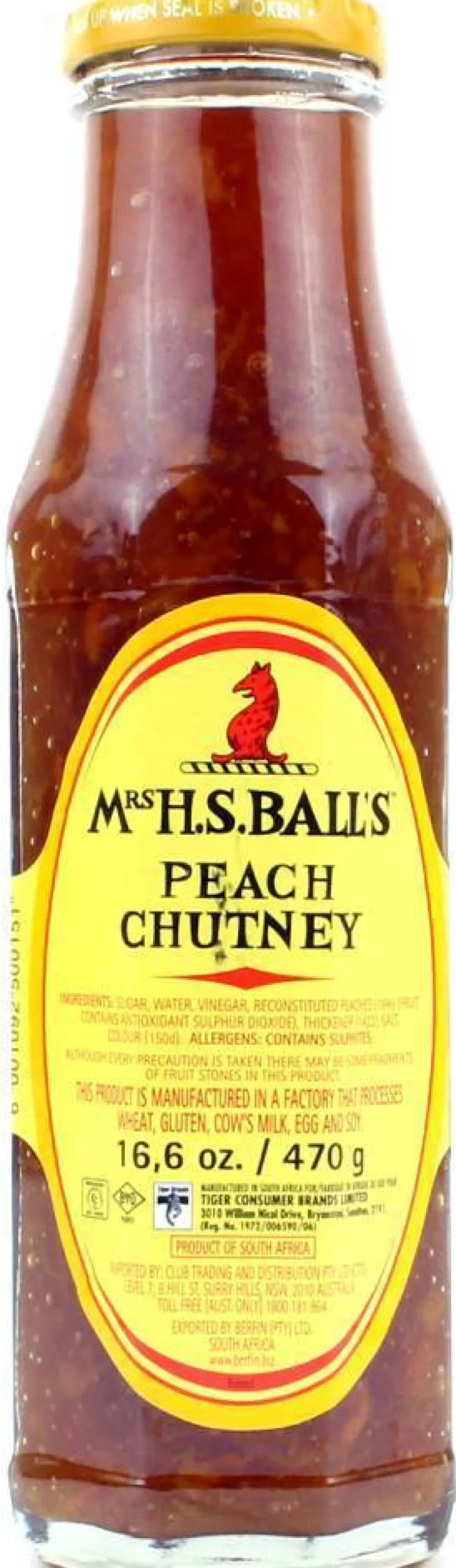 Mrs Ball's peach chutney 470 g