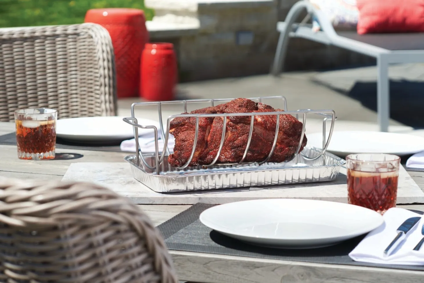 Napoleon sparerib- en braadstukhouder 3-in-1