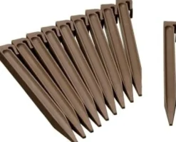 Nature grondpen borderrand bruin 10 stuks