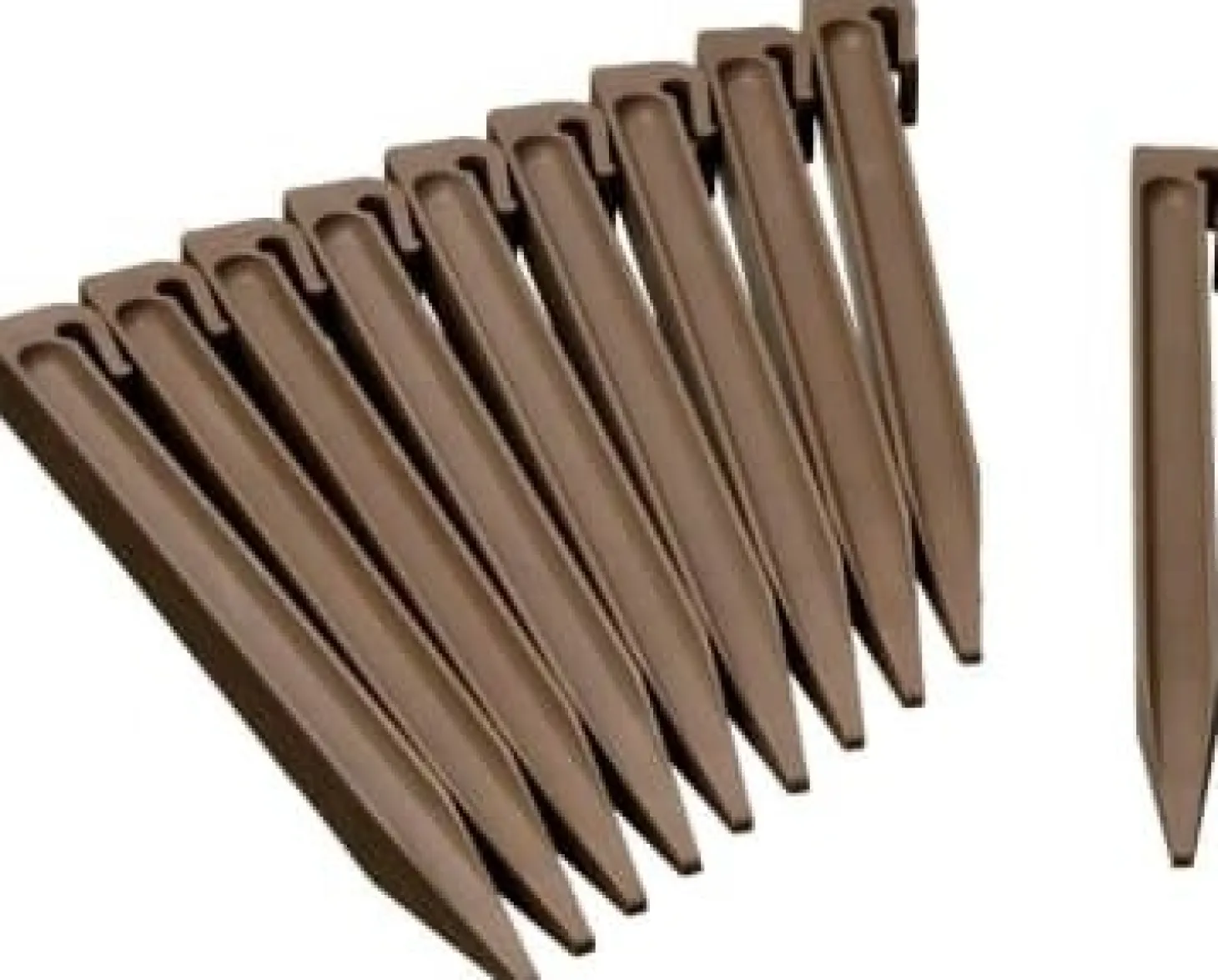 Nature grondpen borderrand bruin 10 stuks