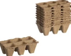 Nature kweekpottrays 5 x 5 x 5 cm 10 trays van 6 stuks