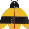 Nature muurthermometer zwart/geel bij