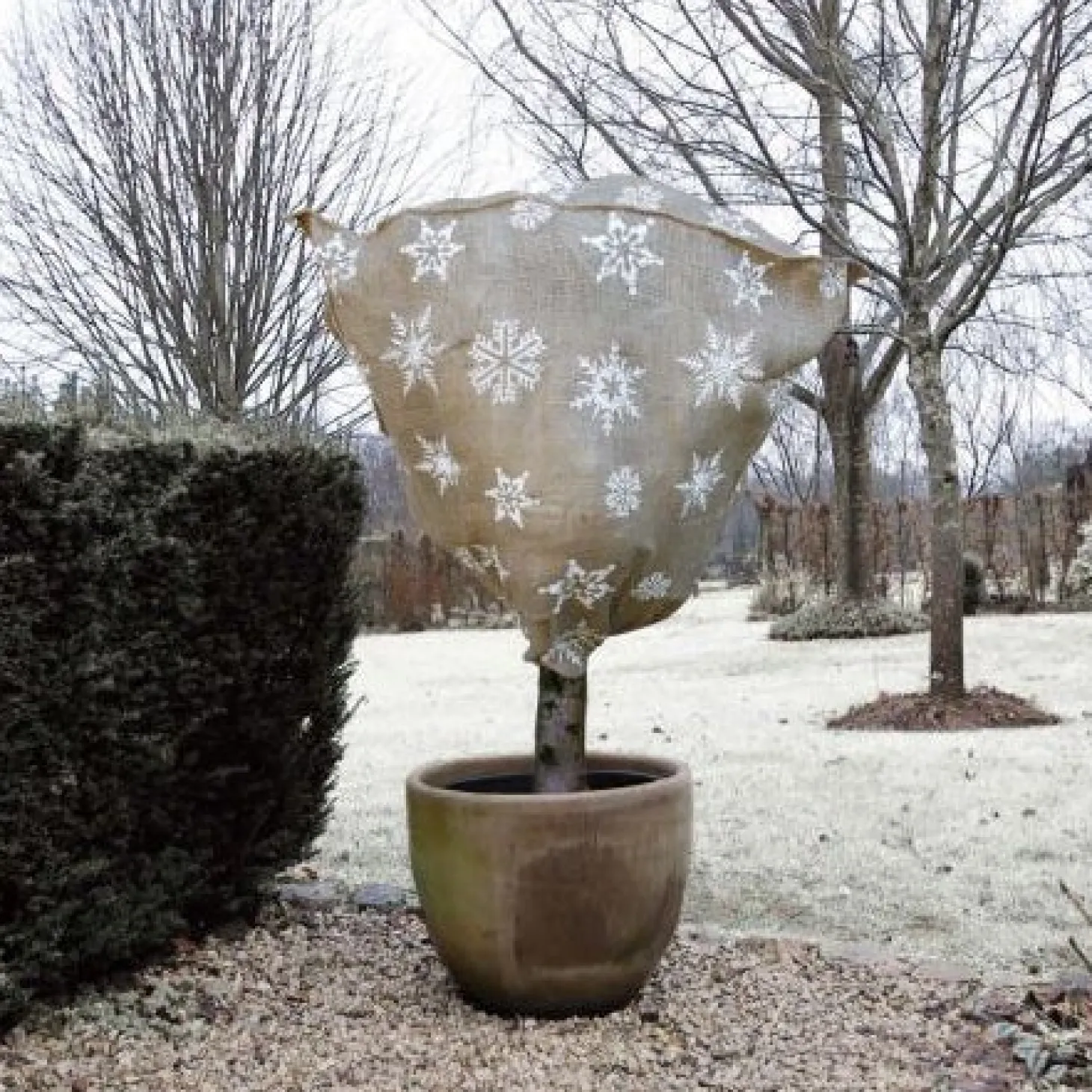 Nature winterhoes jute D 75 H 100 cm