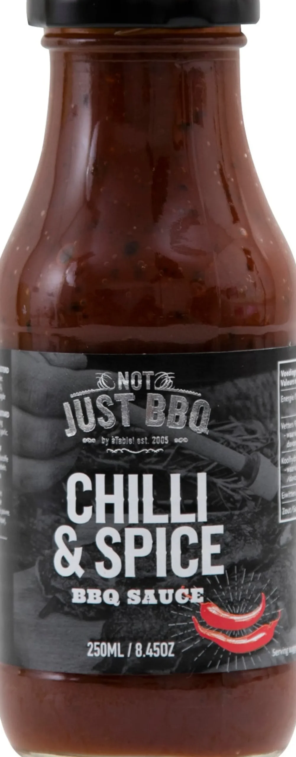 Not just BBQ barbecuesaus chilli & spice 225 ml