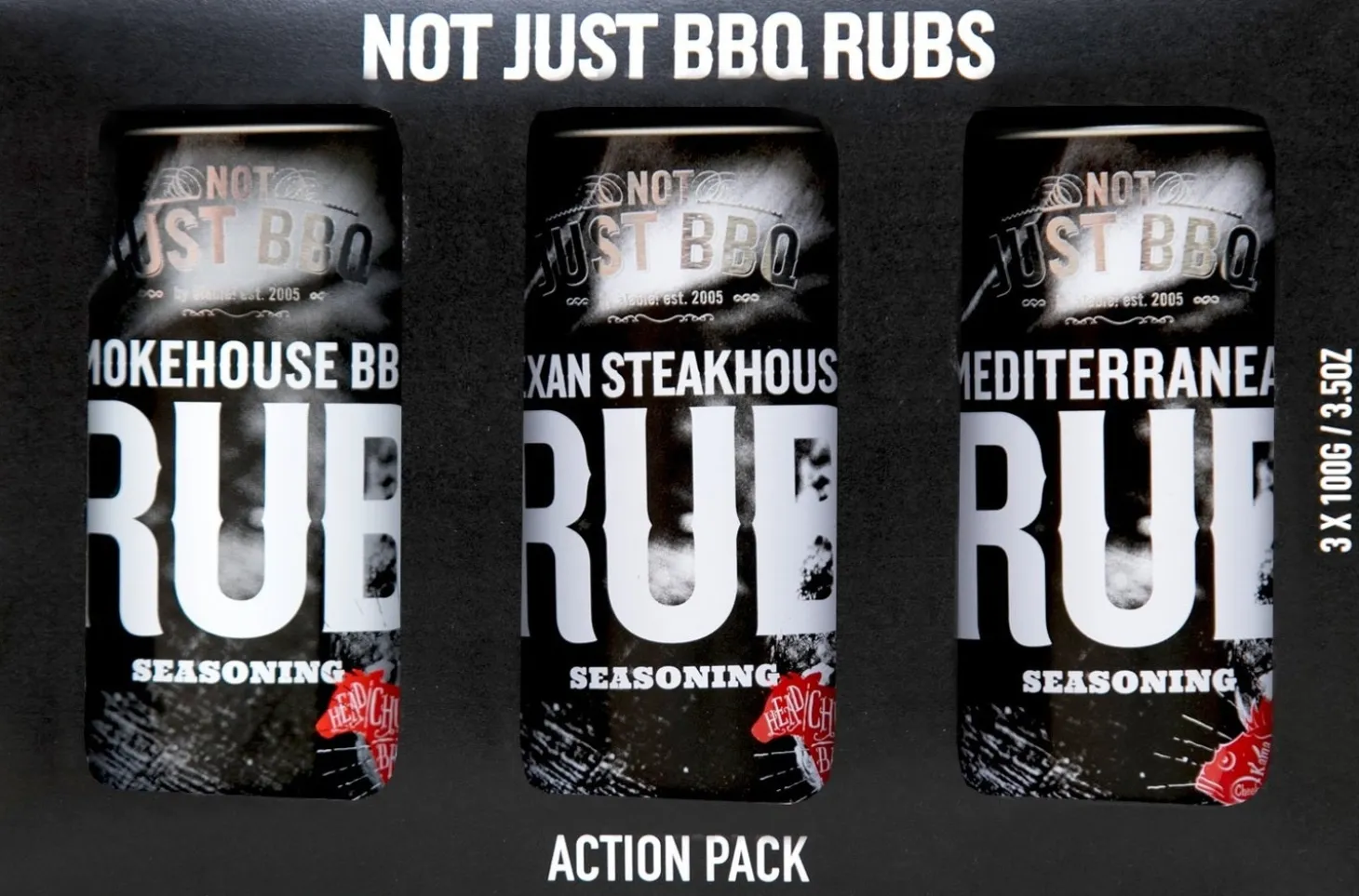 Not Just BBQ multiverpakking rubs 3-delig