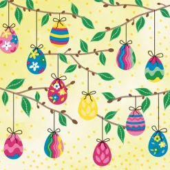 Paper + Design servet Easter Tree geel 33 x 33 cm 20 stuks
