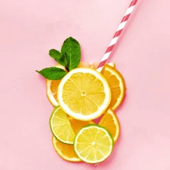 Paper + Design servet lemonade beige / oranje 33 x 33 cm 20 stuks
