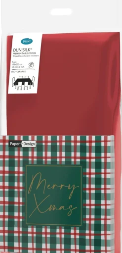 Paper + Design tafelkleed met servet merry xmas 220 x 138 cm