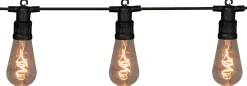 partylights transparant 10 m met 10 lampen druppel warm wit