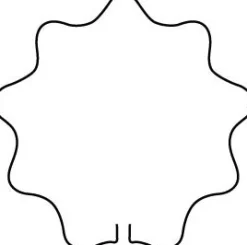 Peacock steunring rond geschulpt Ø48cm