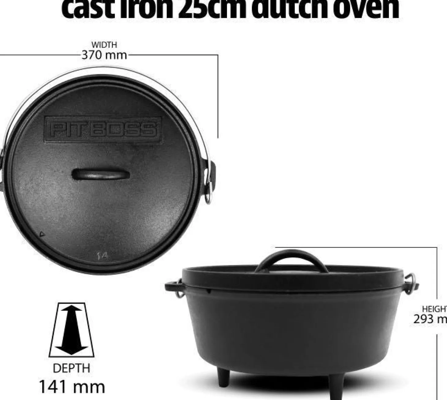 Pit Boss pannenset 6-delig