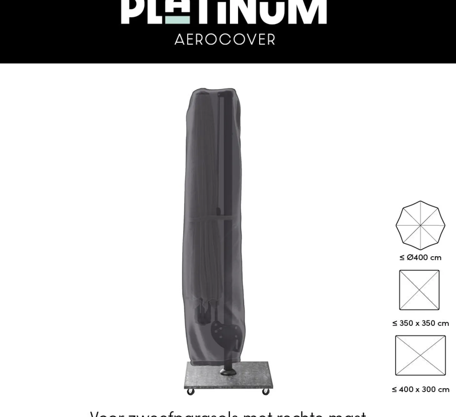 Platinum AeroCover parasolhoes 292 x 60 x 65 cm