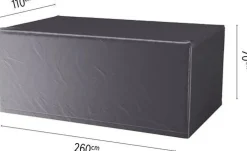 Platinum AeroCover tuintafelhoes antraciet 260 x 110 x 70 cm