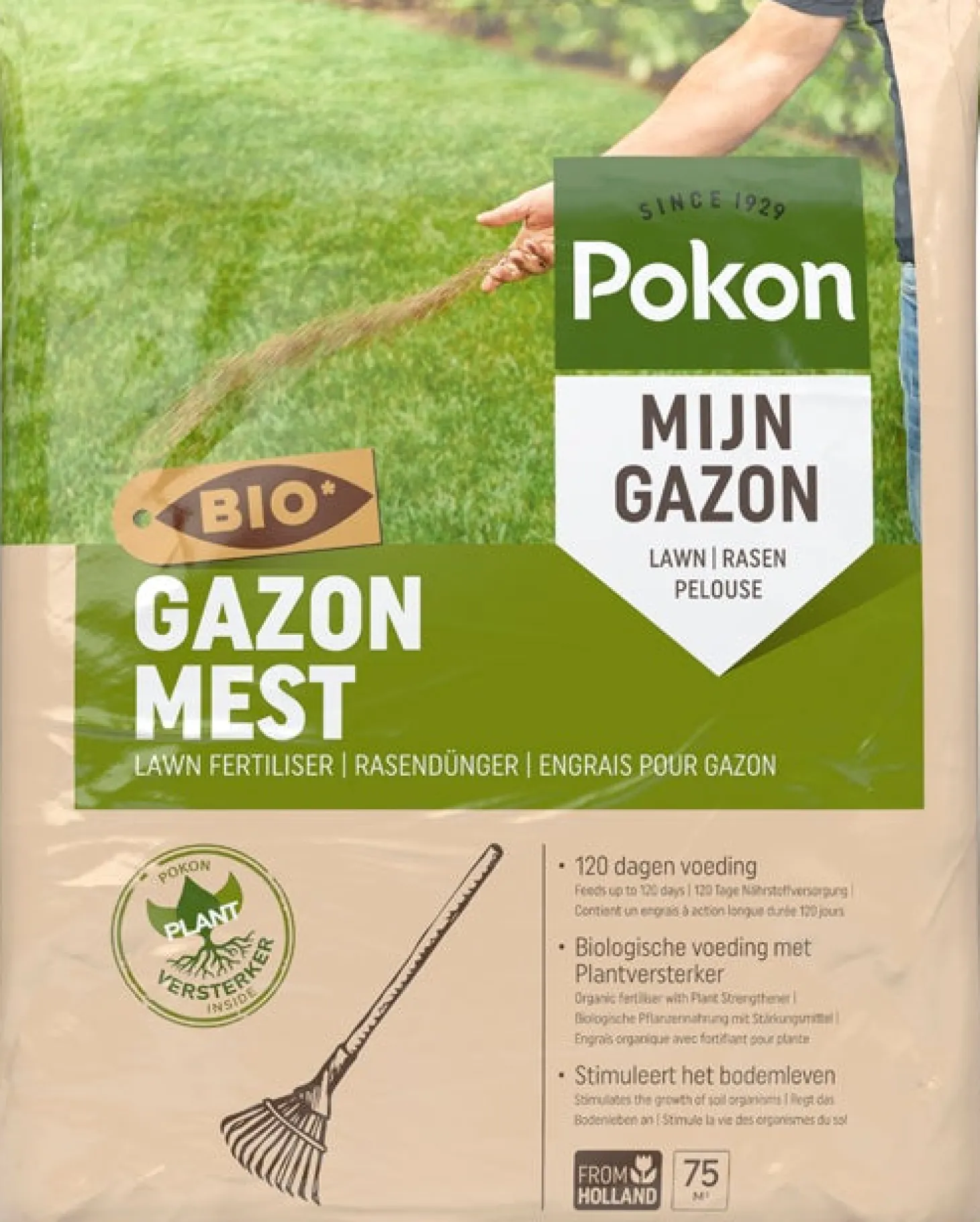 Pokon bio gazonmest 75 m²