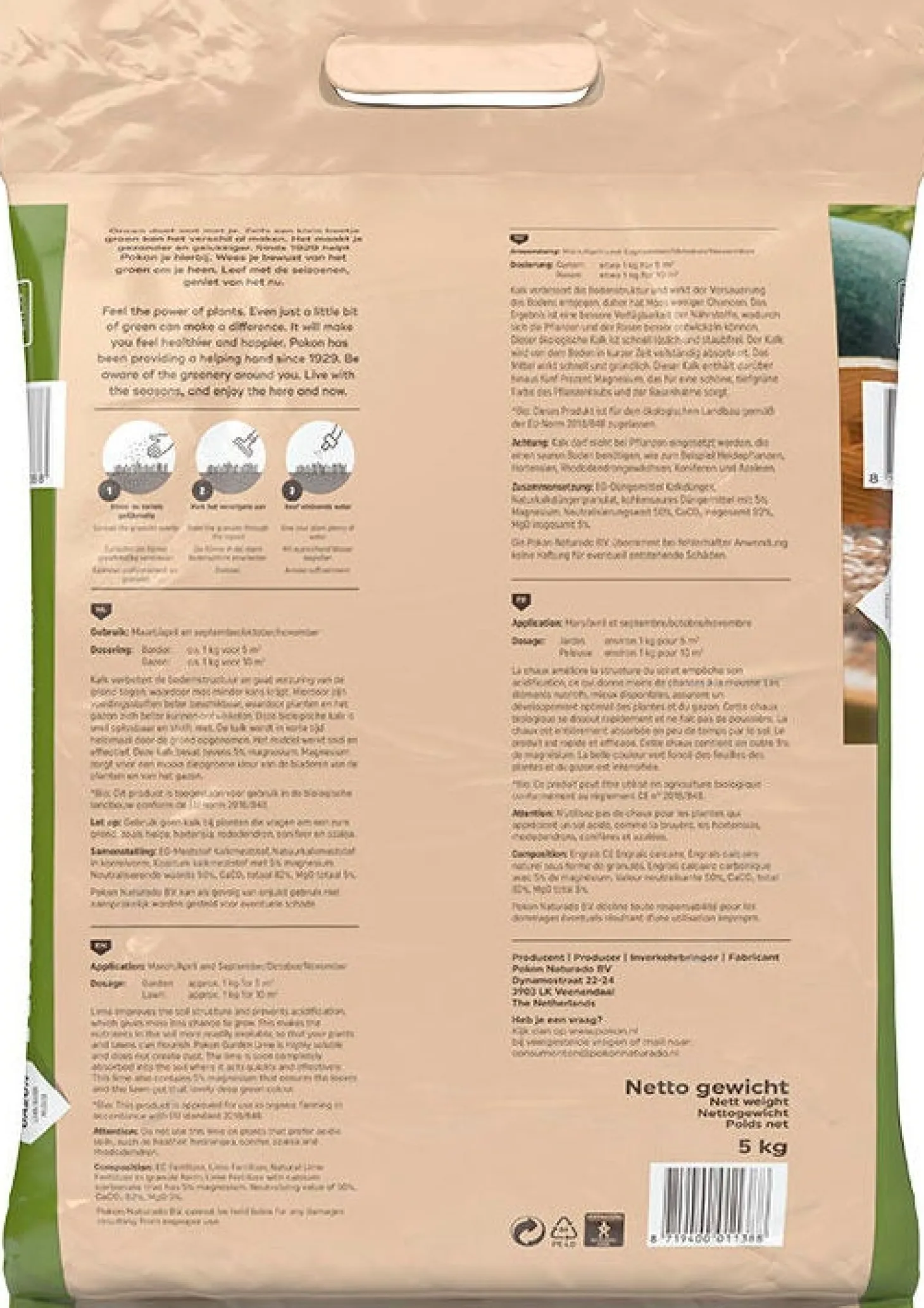Pokon kalk Bio 5 kg