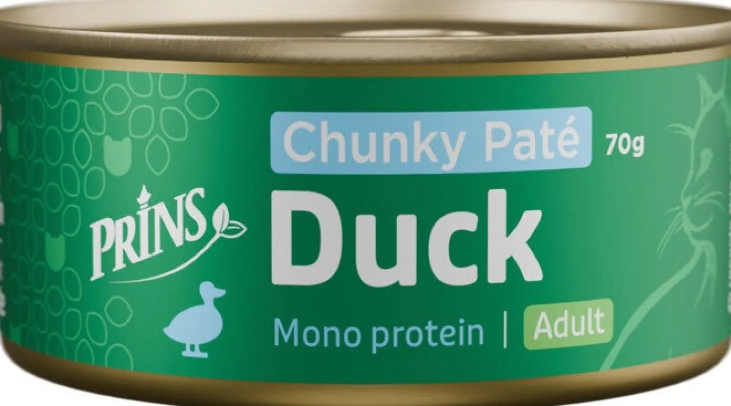 Prins natvoer Chunky Paté eend 70 g