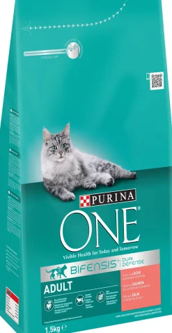 Purina One kat adult zalm&verse groente 1,5 kg