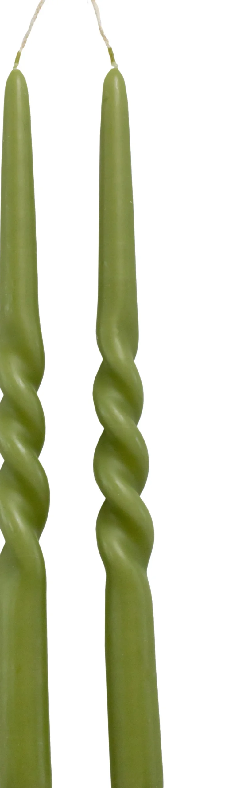 Rustik Lys dinerkaars Twist groen 8,5 uur 2 stuks