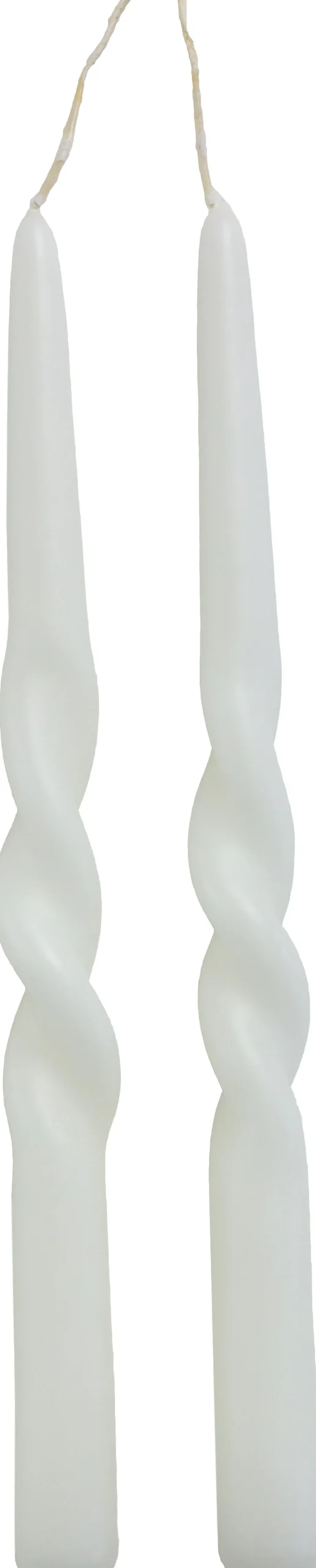 Rustik Lys dinerkaars Twist wit 8,5 uur 2 stuks